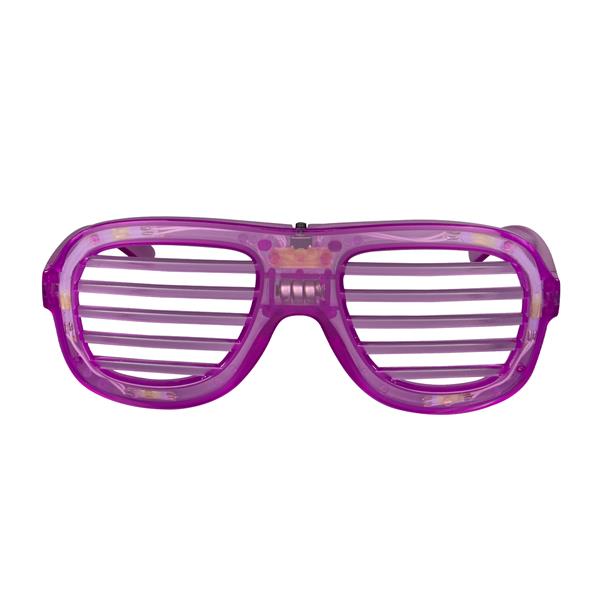 LED Purple Slotted Glasses