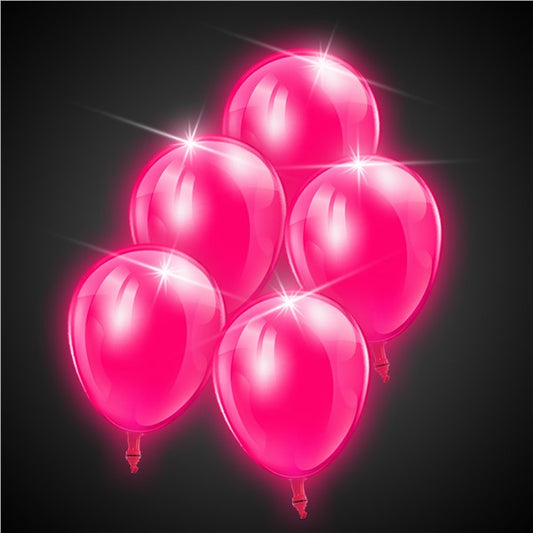 LED Pink 14" Blinky Balloons