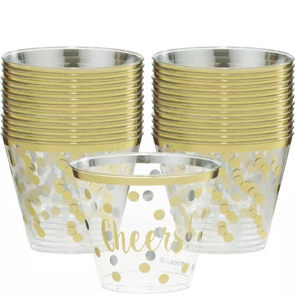 Cheers to a New Year Plastic Tumblers 30ct