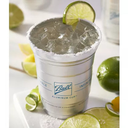 Ball Aluminum Cup, 16oz, 24ct - The Ultimate 100% Recyclable Cold-Drink Cup