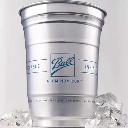 Ball Aluminum Cup, 16oz, 24ct - The Ultimate 100% Recyclable Cold-Drink Cup