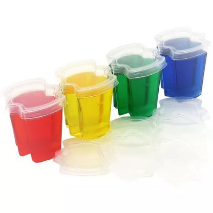 Clear Plastic Ez-Squeeze Jelly Shot Cups with Lids 50ct