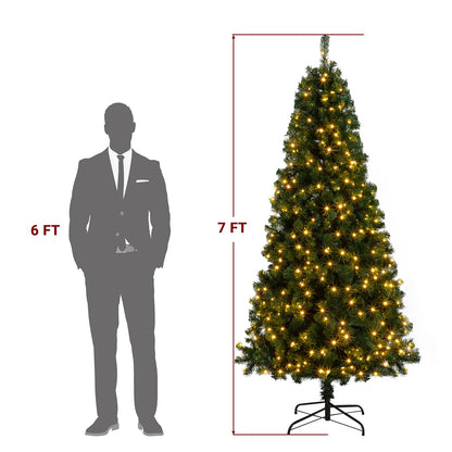 6 7FT LED Artificial Christmas Tree with Stand