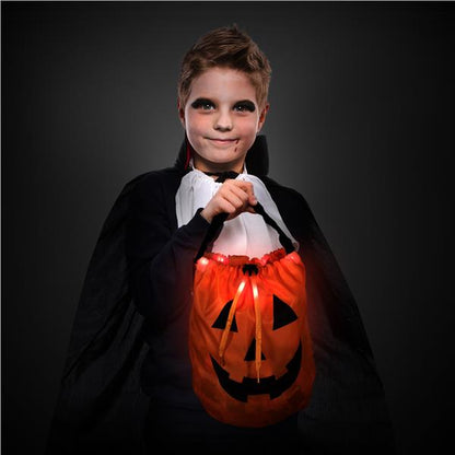 LED Pumpkin Trick or Treat Bag