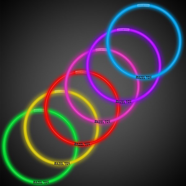 Mazel Tov 22" Glow Necklaces (50 Per pack)