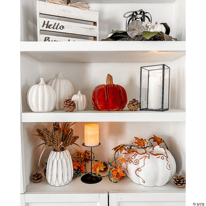 Ceramic White Pumpkin