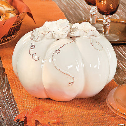 Ceramic White Pumpkin