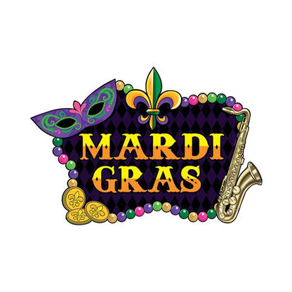 Mardi Gras Jumbo Cutouts (6 per pack)