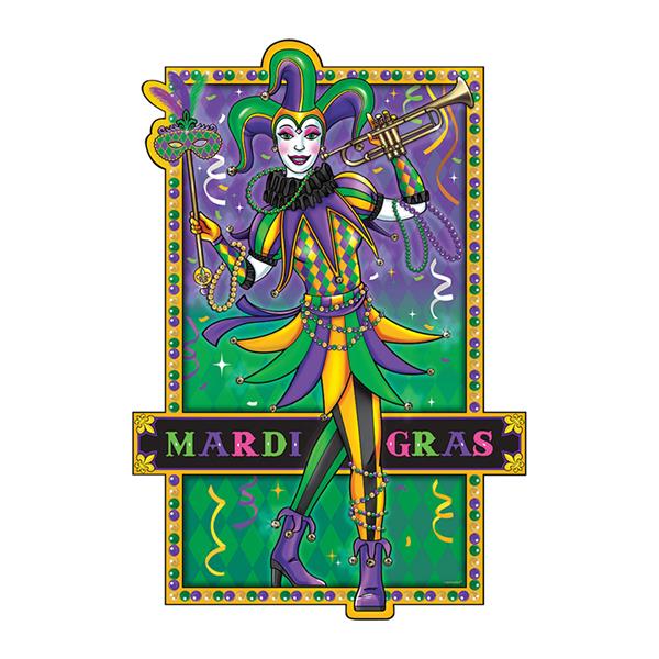 Mardi Gras Jumbo Cutouts (6 per pack)