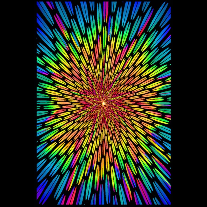 Light Speed Blacklight Poster