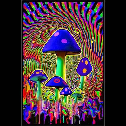 Mind Melt Blacklight Poster