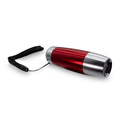 LED Red & Silver 4" Taper Flashlight