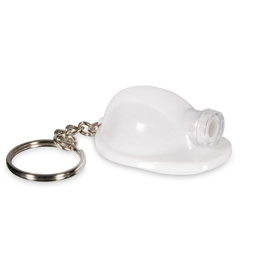 LED White Construction Hat Keychain