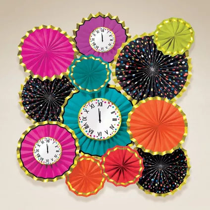 Colorful Confetti New Year's Eve Wall Decorating Kit, 12pc