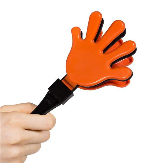Orange & Black Hand Clappers (12 Per pack)