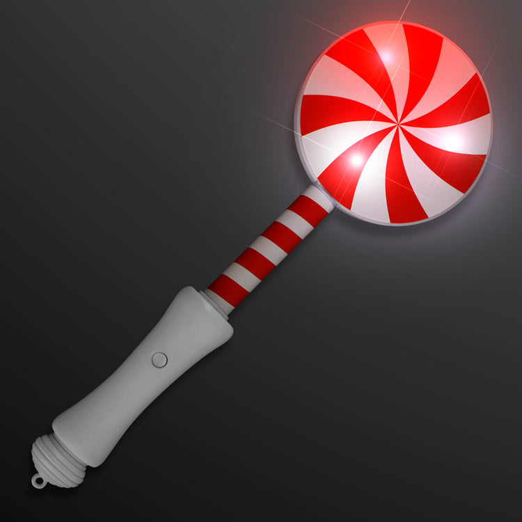 Blinky Peppermint Lollipop Wand 9.25"