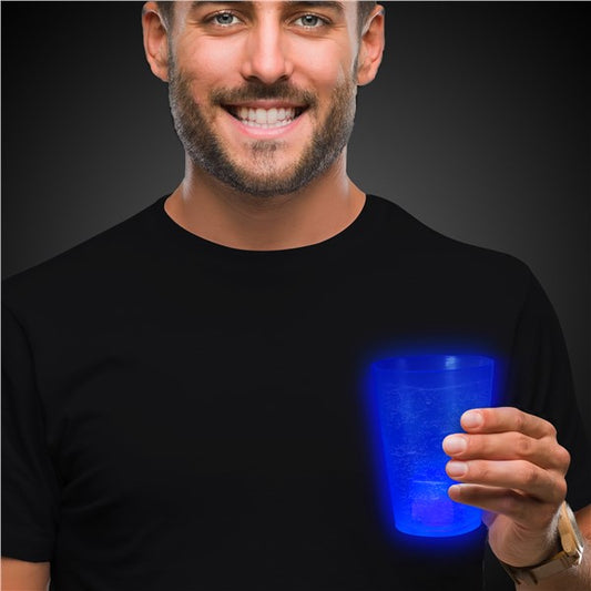 Blue Glow Cube Cup