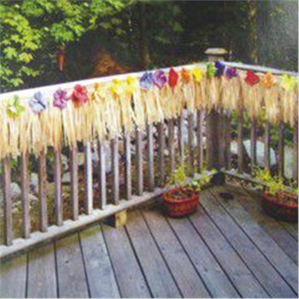 Silk Flower Deck Fringe Decoration