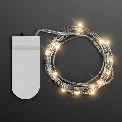 Warm White Fairy String Lights for Crafts, 20 LEDs, 80"