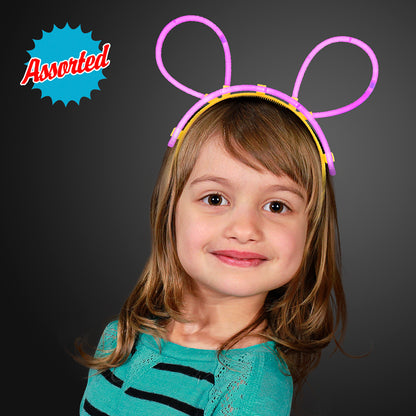 Glow Ears Headbands, Assorted Colors