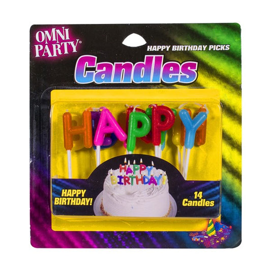 Happy Birthday Pick Candles