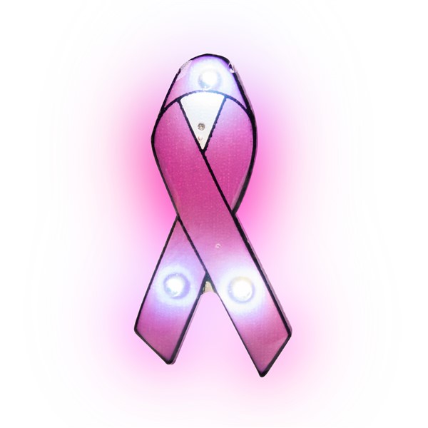 LED Purple Ribbon Blinkies (12 per pack)