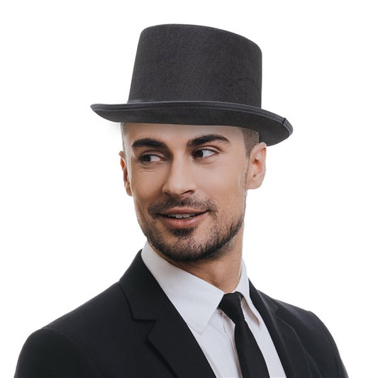 Black Felt Top Hat