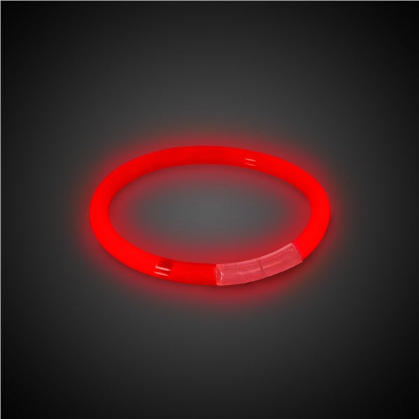 Red Glow 8" Bracelets (50 Per pack)