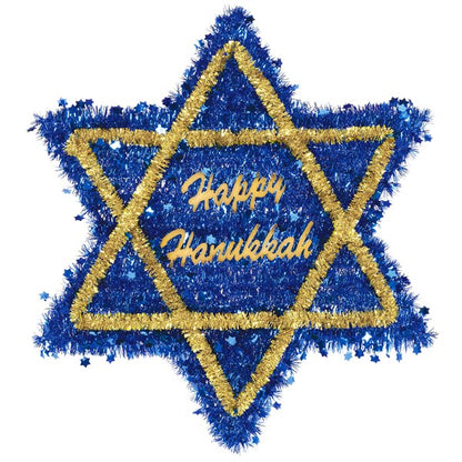 Star of David Tinsel Decoration