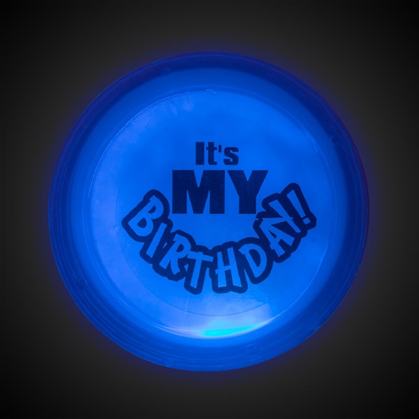 Blue It's My Birthday Glow Badge