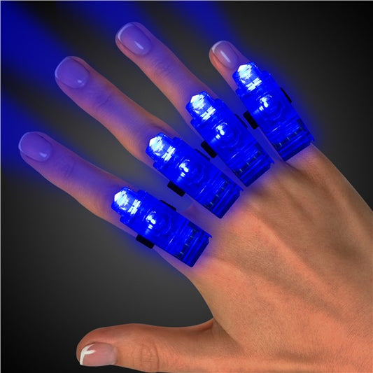 Blue LED Finger Light Rings (36 Per pack)