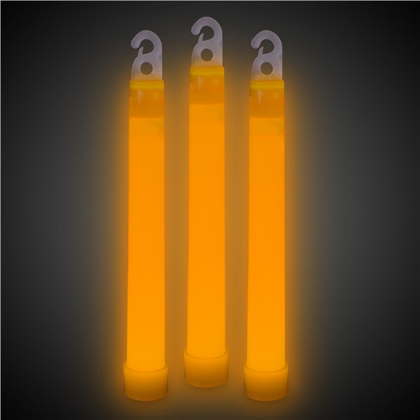 Orange 6" Premium Glow Sticks (25 Per pack)