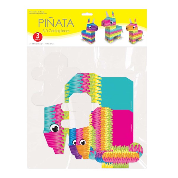 Fiesta Piñata Centerpieces (3 Per pack)