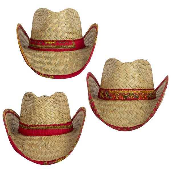 Bandana-Trimmed Cowboy Hat