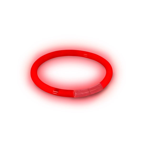 Red Glow 8" Bracelets (50 Per pack)