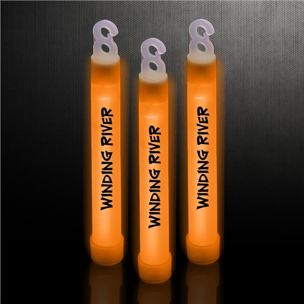 Orange 6" Premium Glow Sticks (25 Per pack)