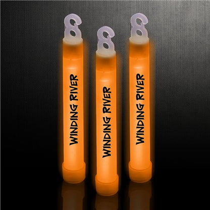 Orange 6" Premium Glow Sticks (25 Per pack)