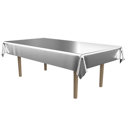 Silver Metallic Table Cover