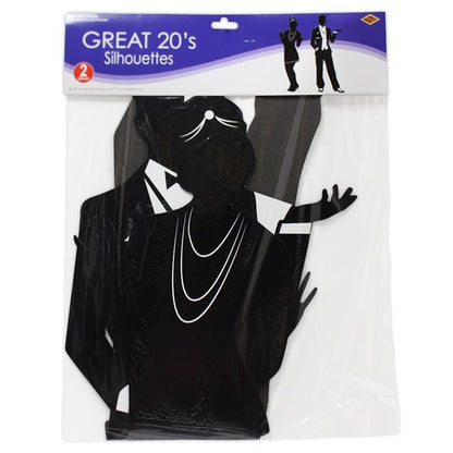 Roaring 20's Silhouettes (2 Per pack)