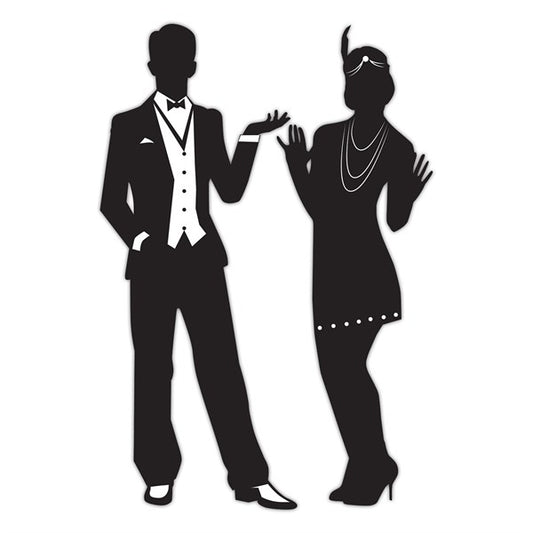 Roaring 20's Silhouettes (2 Per pack)