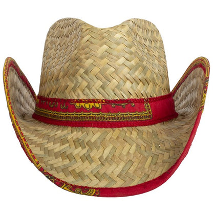 Bandana-Trimmed Cowboy Hat