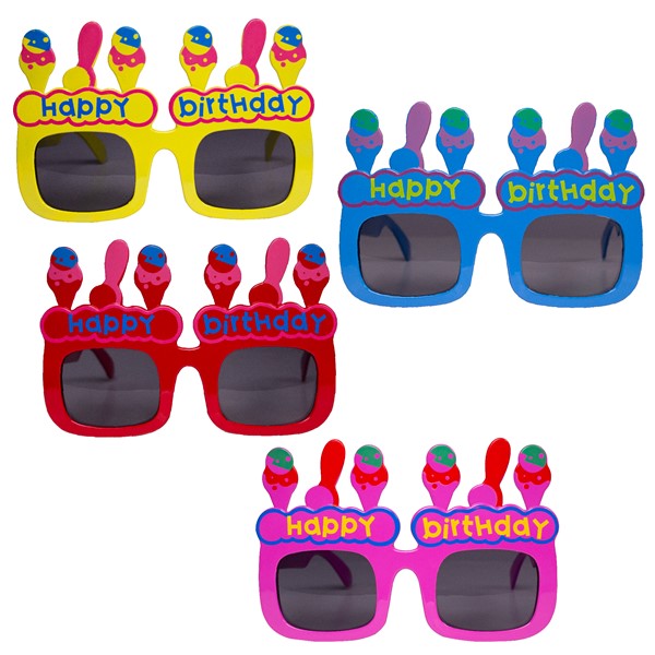 Happy Birthday Sunglasses (12 Per pack)