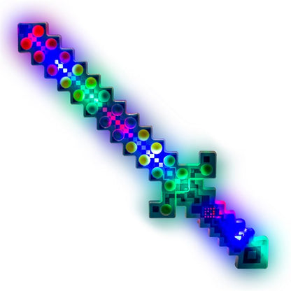 LED Blue Pop It Pixel Sword