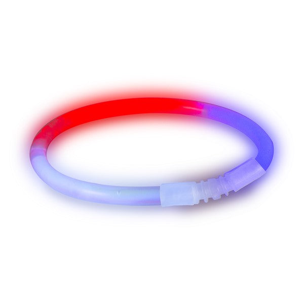 Red, White, Blue Glow 9" Bracelets (50 Per pack)