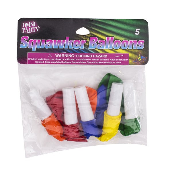 Squawker Balloons (5 Per pack)