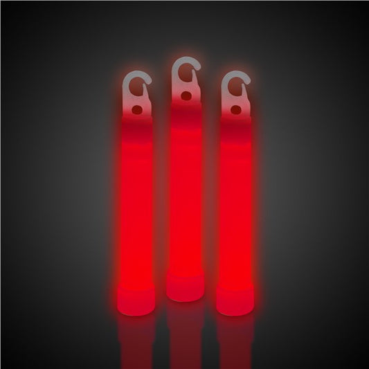 4" Red Glow Stick (12 Per pack)