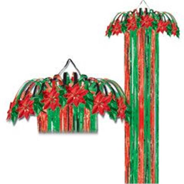 Red & Green Metallic Column Decoration