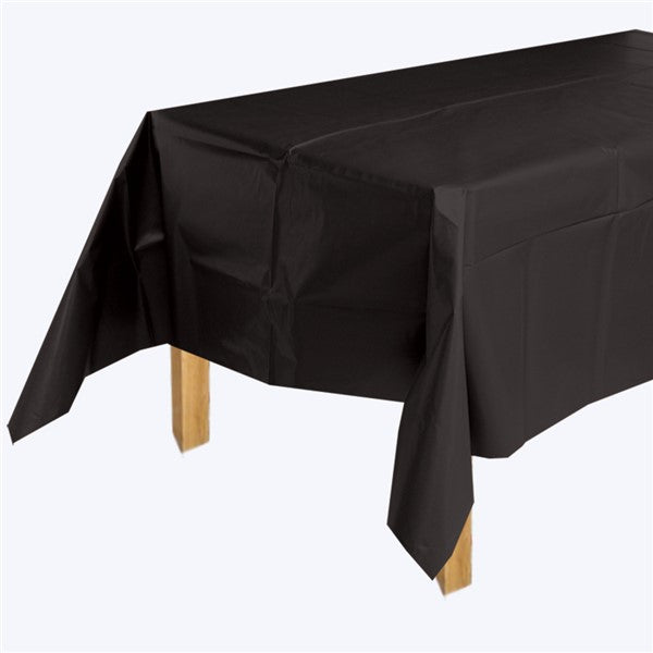 Black Plastic Table Cover