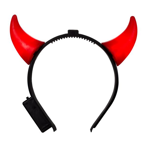 LED Red Devil Horns Headbands