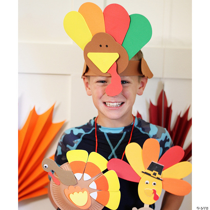 Turkey Headband Craft Kit - Makes 12